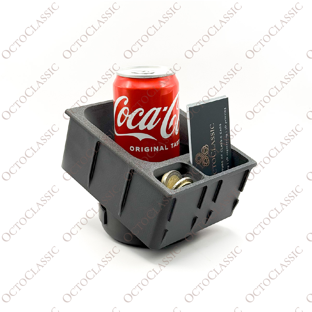 Mercedes R129 SL Custom Cup Holder With Containers – Replacement for Center Console Storage Box Mercedes R129 SL Custom Cup Holder With Containers – Replacement for Center Console Storage Box