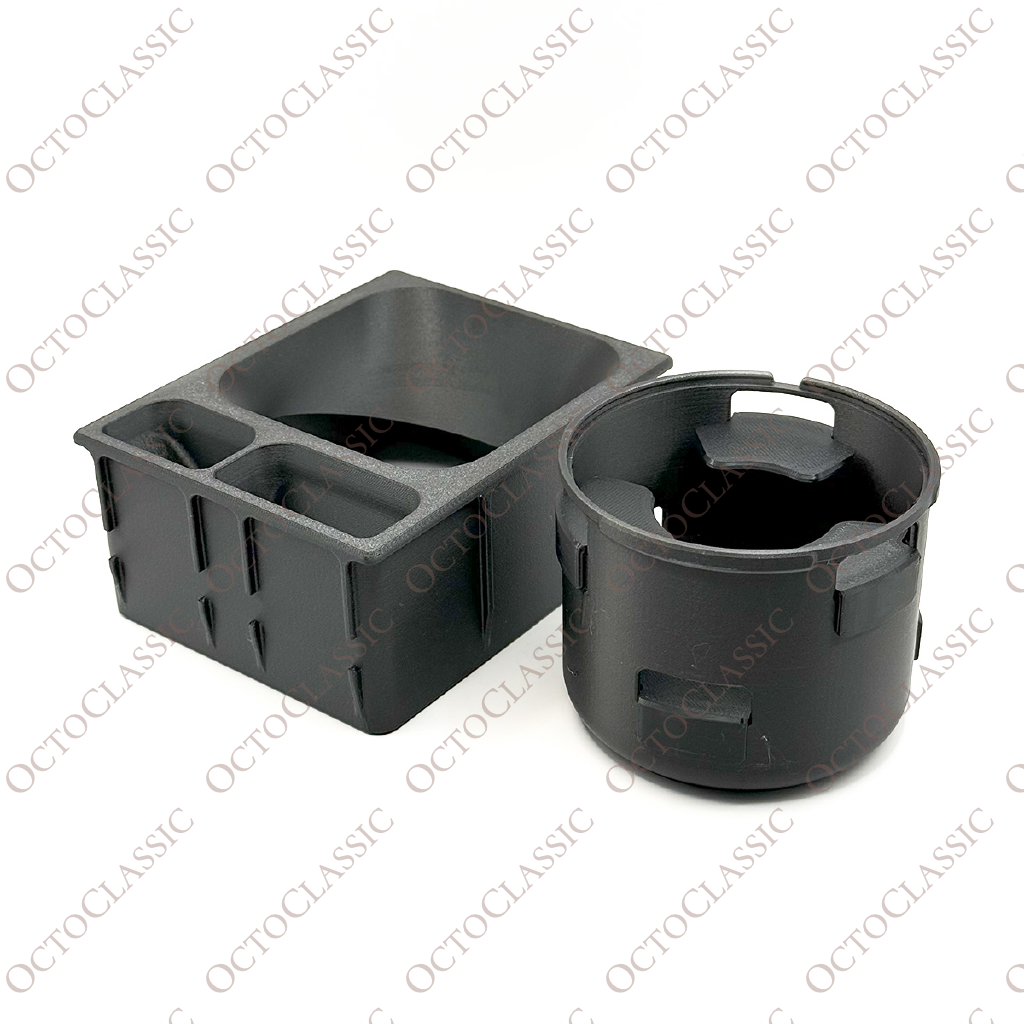 Mercedes R129 SL Custom Cup Holder With Containers – Replacement for Center Console Storage Box Mercedes R129 SL Custom Cup Holder With Containers – Replacement for Center Console Storage Box