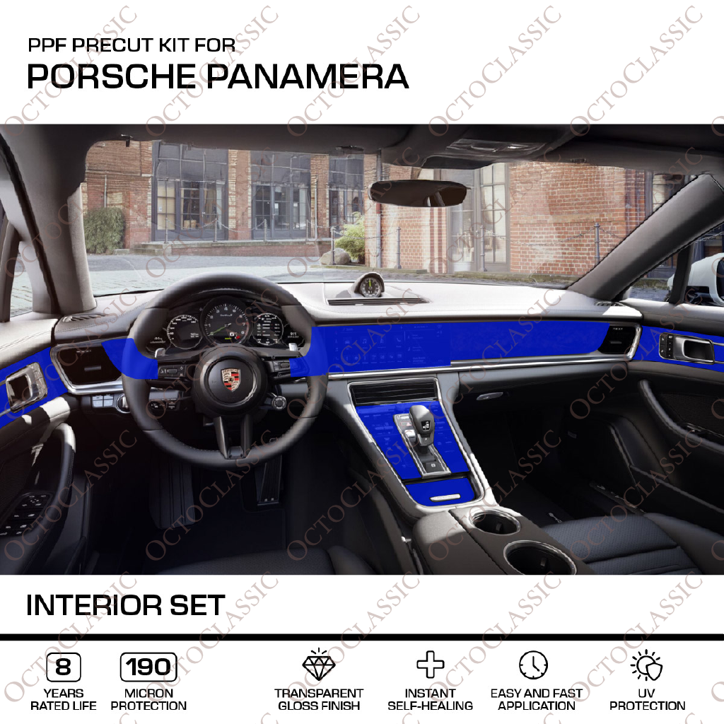 Porsche Panamera Interior Set – PPF Paint Protection Film Precut – Anti-scratch Cover