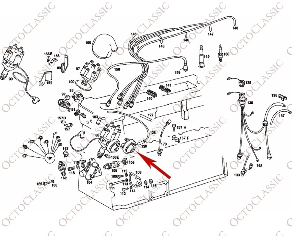 Mercedes W114 / W116 / W123 / R107 / W126 / W460 / W461 Ignition Distributor Vacuum Advance Control A0001582818 / A0001582518 / A0011587301 / 1237122613 / A0001583918 / 1237121531 / MB1170780481 Mercedes W114 / W116 / W123 / R107 / W126 / W460 / W461 Ignition Distributor Vacuum Advance Control A0001582818 / A0001582518 / A0011587301 / 1237122613 / A0001583918 / 1237121531 / MB1170780481