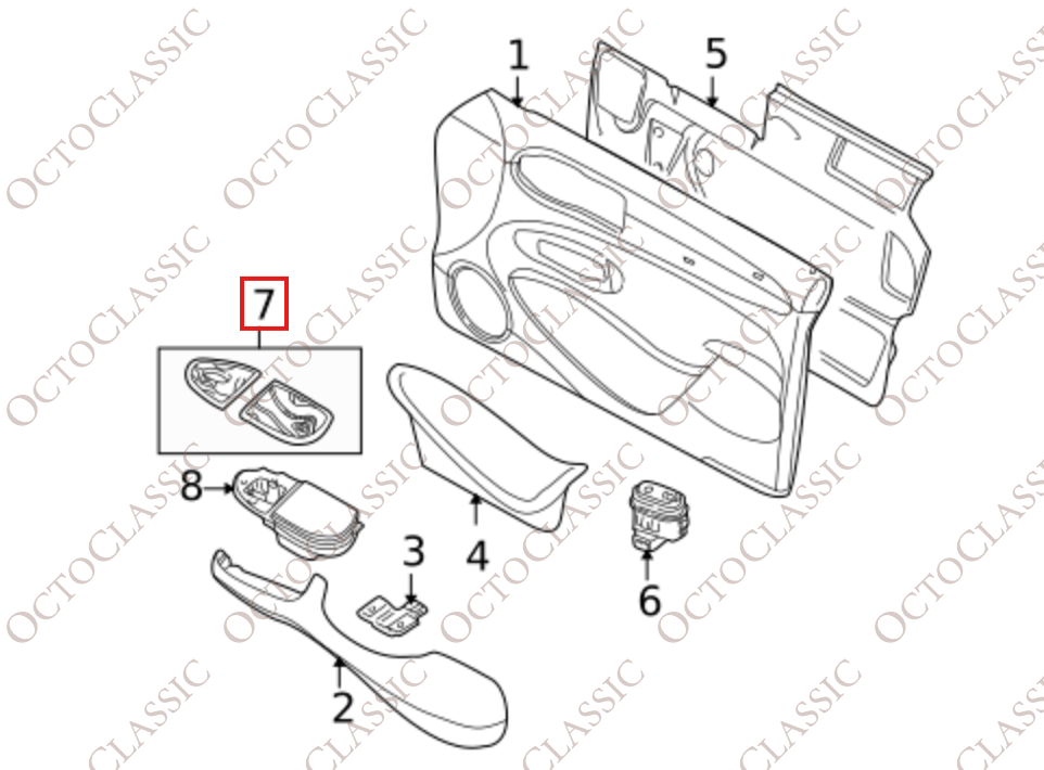 Jaguar XJ8 X308 Rear Door Window Switch Cover Right Or Left Set Of 2 Ashtray Panel Cover JLM20449 / JLM20448 Jaguar XJ8 X308 Rear Door Window Switch Cover Right Or Left Set Of 2 Ashtray Panel Cover JLM20449 / JLM20448