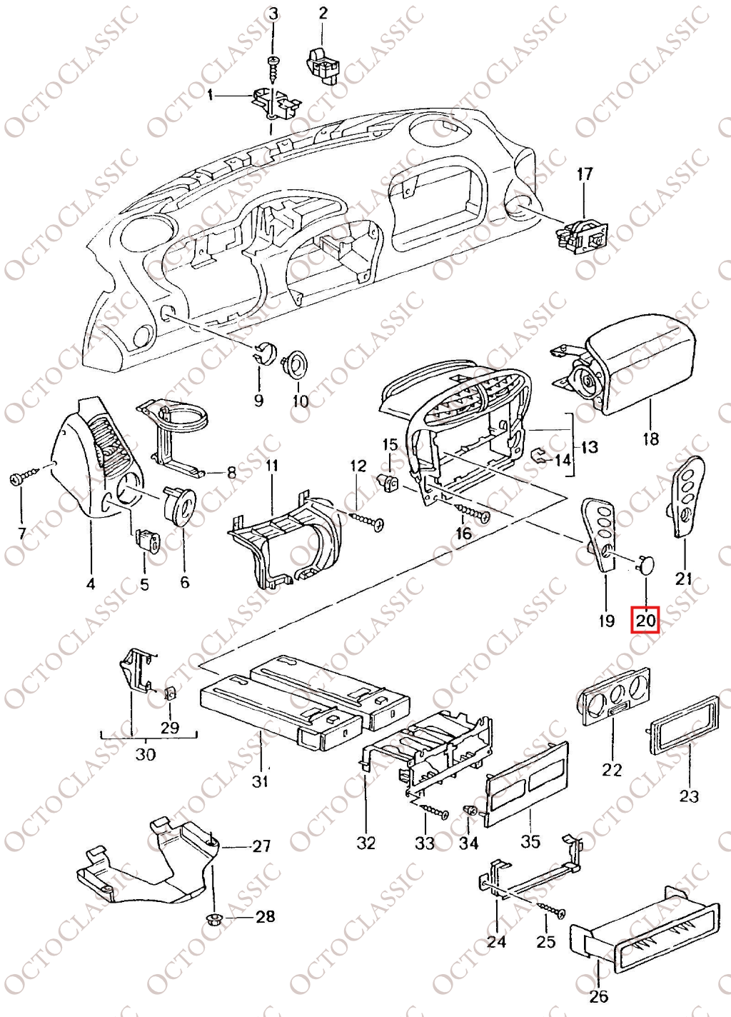 Porsche 986 Boxster Blank Cover 98655254301 Porsche 986 Boxster Blank Cover 98655254301