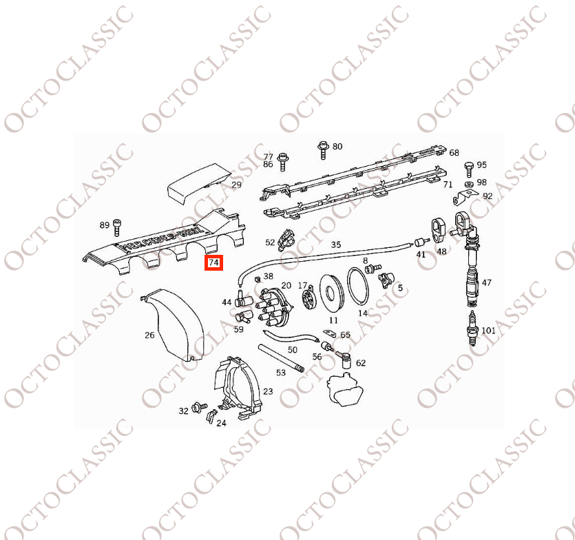 Mercedes SL600 R129 / W140 / C140 CL V12 Coprifilo Accensione Motore Nero A1201590625 Mercedes SL600 R129 / W140 / C140 CL V12 Coprifilo Accensione Motore Nero A1201590625