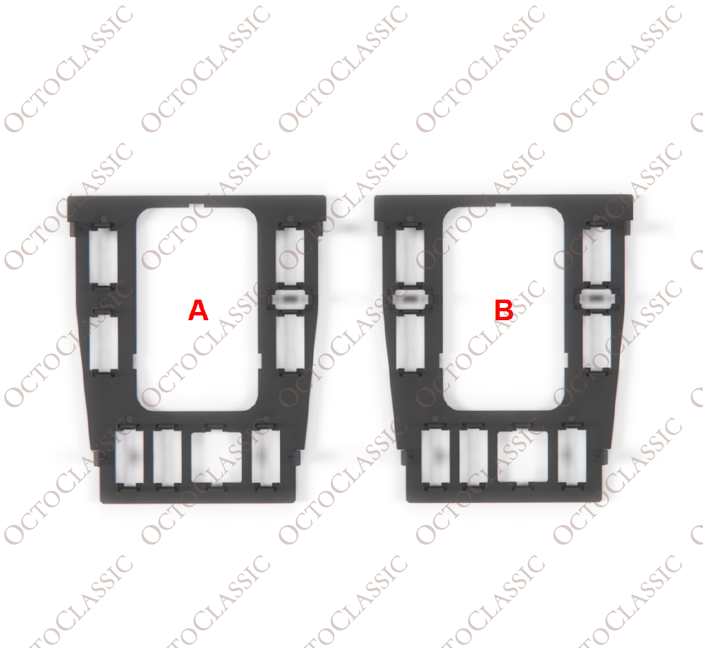 Mercedes W202 Center Console Trim Buttons Bracket Holder Black (2 Versions) A2026830000
