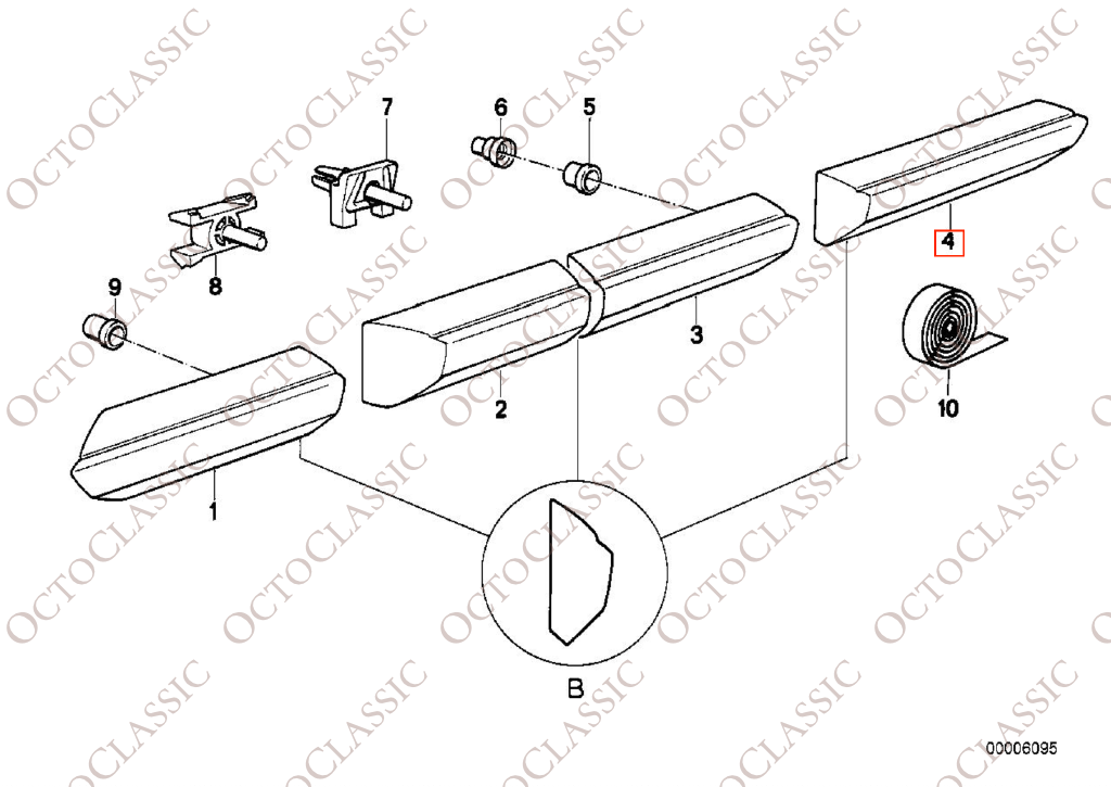 BMW E30 Coupe Black Trim Moulding For Side Panel Left Or Right 51131965105 / 51131965106 BMW E30 Coupe Black Trim Moulding For Side Panel Left Or Right 51131965105 / 51131965106