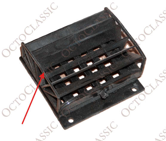 Jaguar E-Type Directional Air Vent Cover Set Of 2 Black BD25734 BD25733 Jaguar E-Type Directional Air Vent Cover Set Of 2 Black BD25734 BD25733