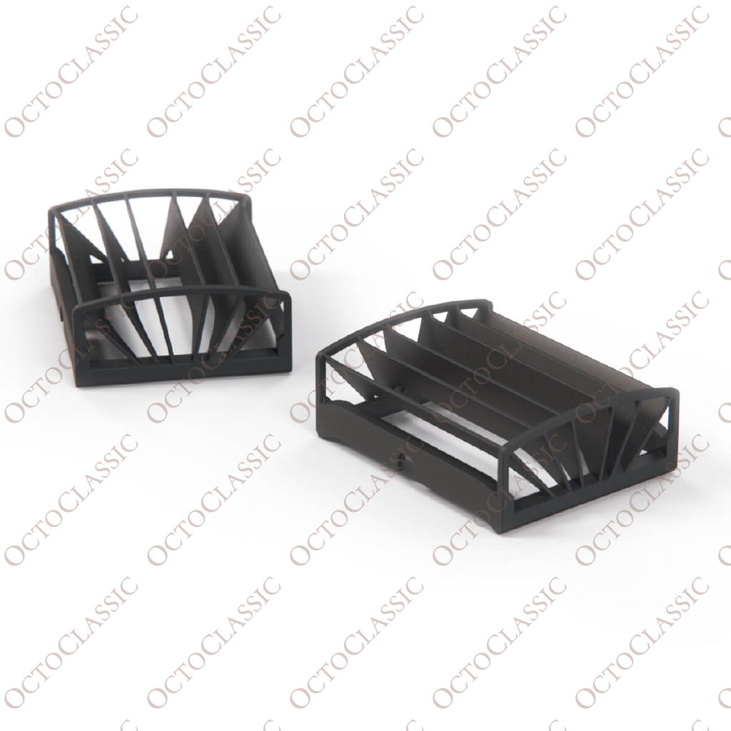 Jaguar E-Type Directional Air Vent Cover Set Of 2 Black BD25734 BD25733 Jaguar E-Type Directional Air Vent Cover Set Of 2 Black BD25734 BD25733