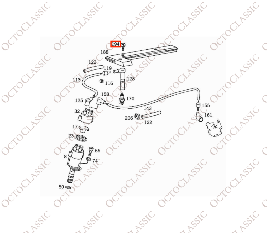 Mercedes W140 / W201 Cosworth Spark Plug Cover Mounting Screw Set Of 3 Black A1021590171 Mercedes W140 / W201 Cosworth Spark Plug Cover Mounting Screw Set Of 3 Black A1021590171