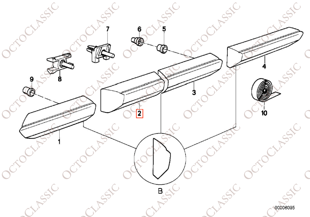 BMW E30 Front Door Trim Moulding Black with Chrome Trim Left Or Right 51131952893 / 51131904770 BMW E30 Front Door Trim Moulding Black with Chrome Trim Left Or Right 51131952893 / 51131904770