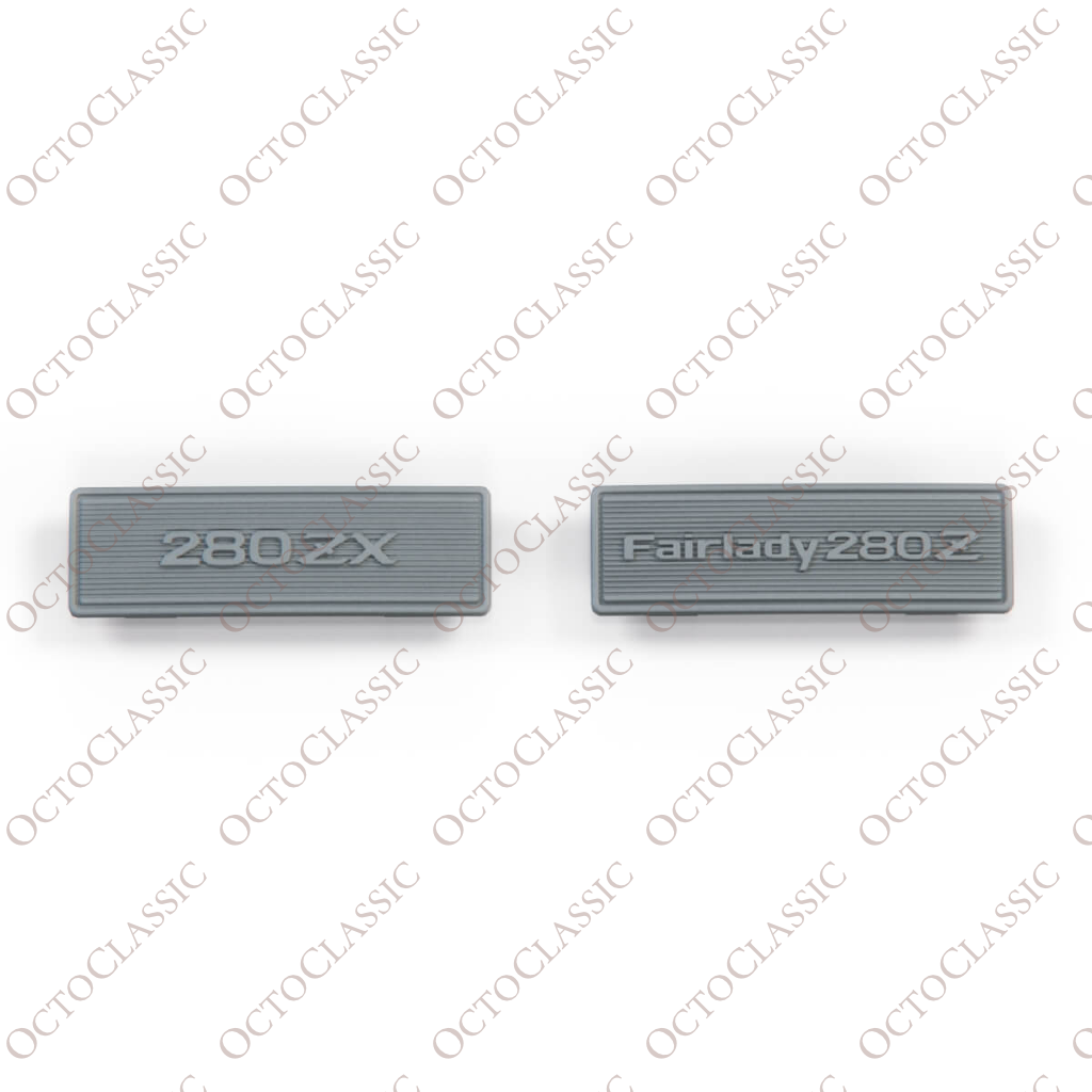 Nissan / Datsun 280ZX Emblemat konsoli środkowej 280ZX / Fairlady 280ZX Odznaka 2 wersje Wszystkie kolory 96948-P7110