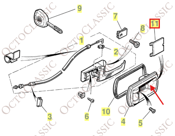 Jaguar XJ X300 / X308 Front Door Interior Handle Plastic Trim & Screw Cover Left Or Right GNA1107AA GNA1108AA / GNA1106AA GNA1108AA Jaguar XJ X300 / X308 Front Door Interior Handle Plastic Trim & Screw Cover Left Or Right GNA1107AA GNA1108AA / GNA1106AA GNA1108AA
