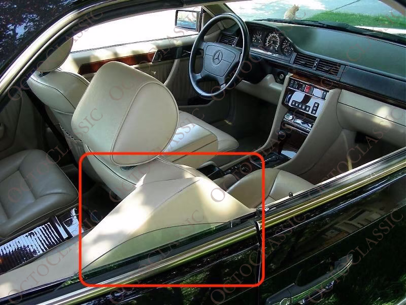c124, Mercedes-Benz, W124 - C124 Belt side cover (w124 coupe, presenter cover, feeder) 1246921222 and 1246921122 - OCTOCLASSIC 