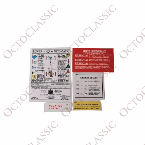 Renovierungsaufklebersatz Rover 3500, 3500 ‚S‘ Modelle Set 5-tlg