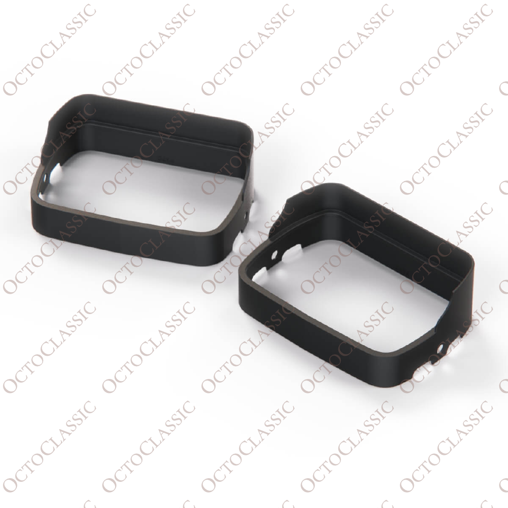 Fiat 126p Hungarian Style Headlight Visors Lamp Covers Set Of 2 Black