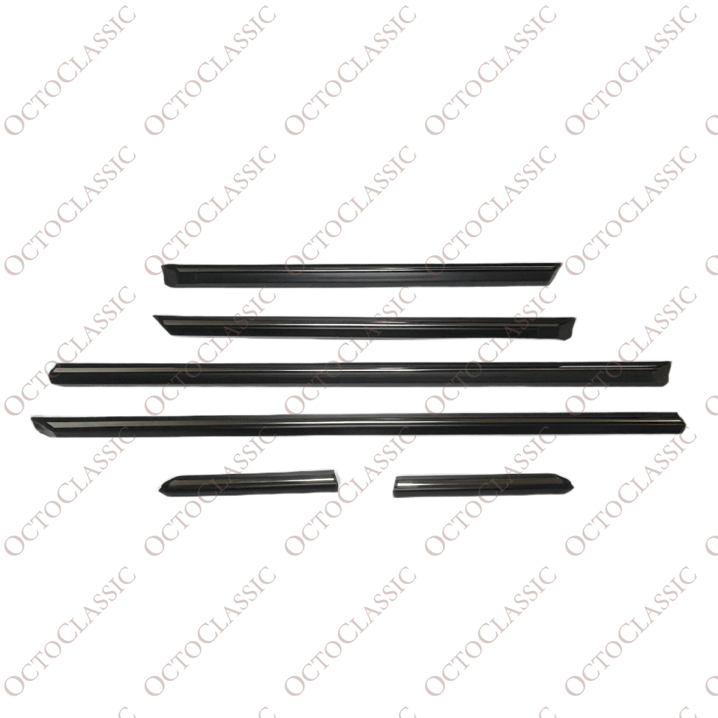 BMW E30 Trim with Chrome Insert Set Of 6 51131876130 / 51131876129 / 51131904770 / 51131904769 / 51131904772 / 51131904771