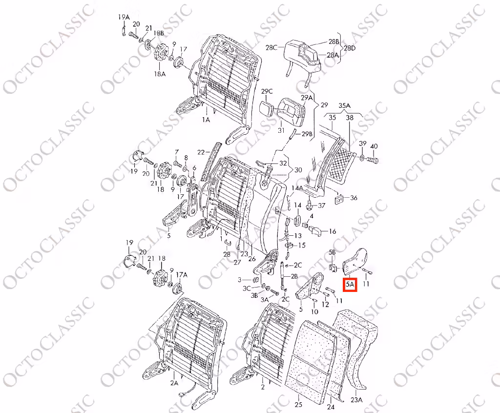 Audi S2 / Coupe / Cabriolet Vordersitz Seitenverkleidung links oder rechts Alle Farben 8G0881463A / 8G0881464A Audi S2 / Coupe / Cabriolet Vordersitz Seitenverkleidung links oder rechts Alle Farben 8G0881463A / 8G0881464A