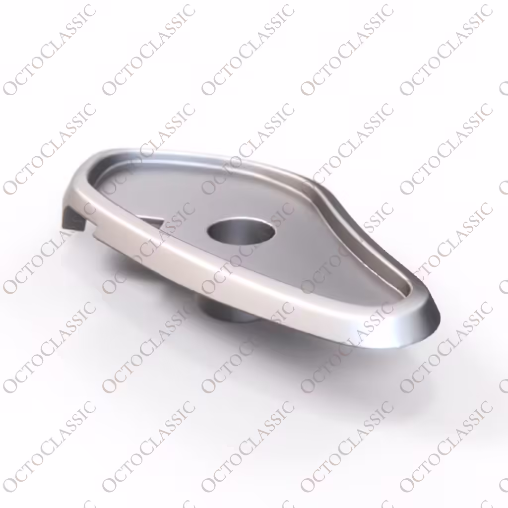 Wspornik podłokietnika panelu drzwi BMW E9, lewy lub prawy, chromowany 51411821365 / 51411821366