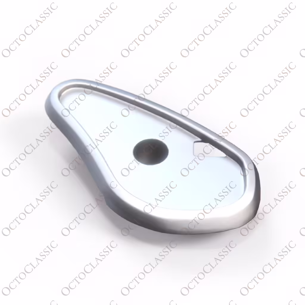 Wspornik podłokietnika panelu drzwi BMW E9, lewy lub prawy, chromowany 51411821365 / 51411821366