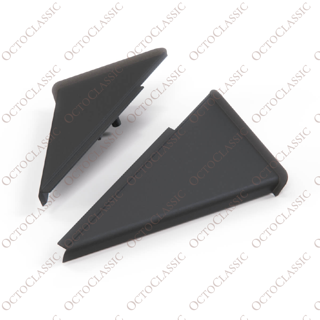 Audi 80 B2 TYP-85 Rear Left Door Card Panel Triangle Trim Set Of 2 Black 813853273 813853274 Audi 80 B2 TYP-85 Rear Left Door Card Panel Triangle Trim Set Of 2 Black 813853273 813853274