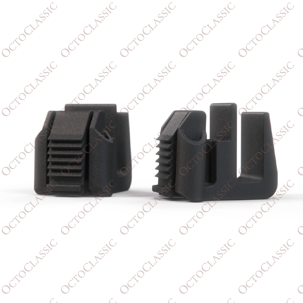 Zestaw 2 wsporników osłony chłodnicy Mercedes R170 / W168 / W202 / W208 / W210 / 414 czarny A2105040146