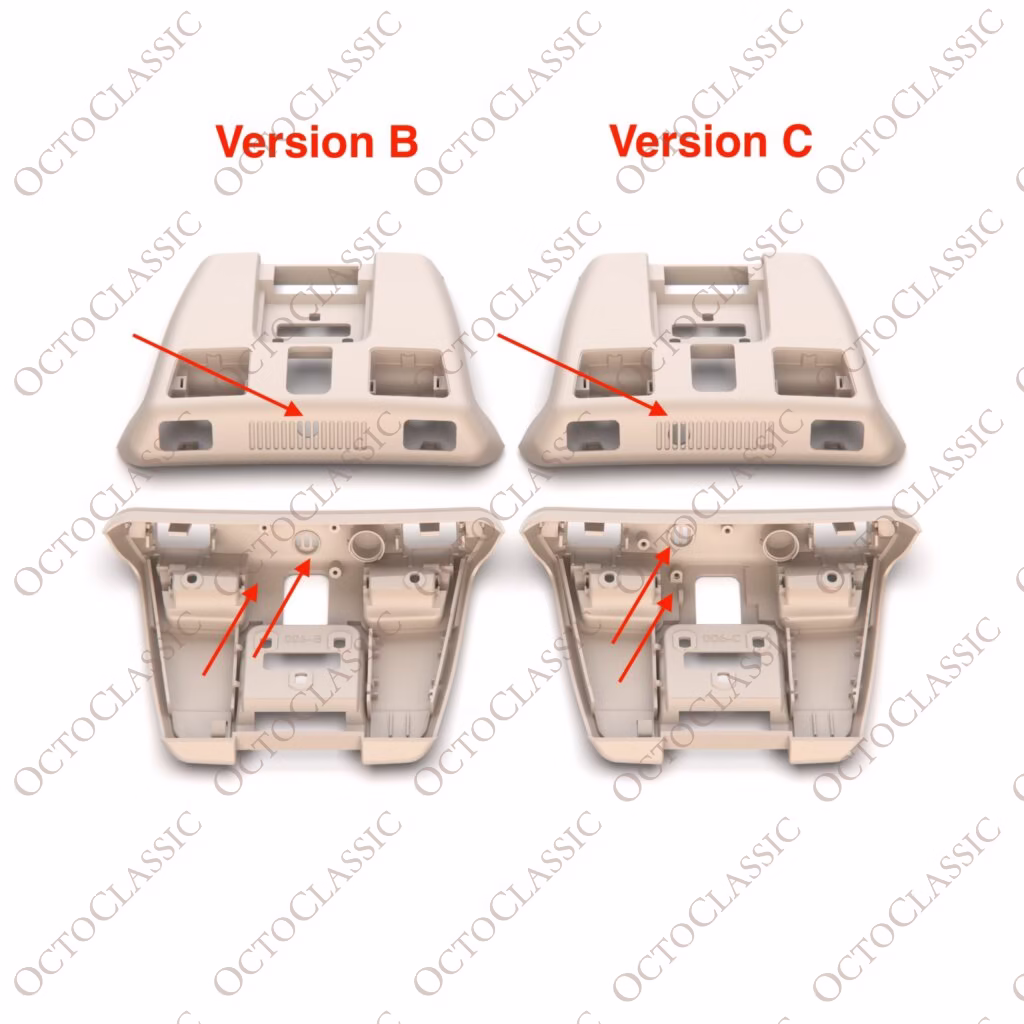 R129 Interior Overhead console dome light SOS (mercedes A1298200501) Version C