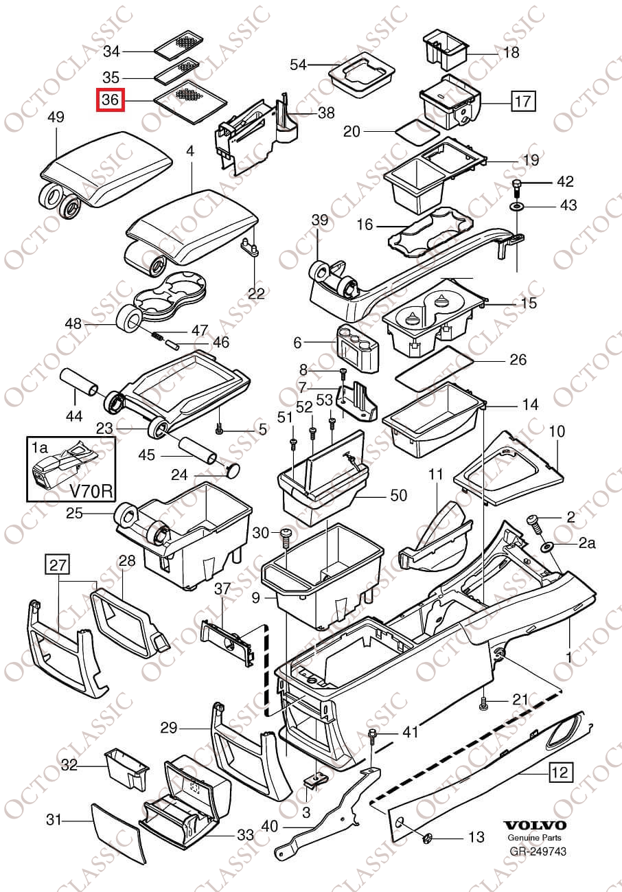 Volvo V70 Large Rubber Mat Center Tunnel Console Black 9204321 Volvo V70 Large Rubber Mat Center Tunnel Console Black 9204321
