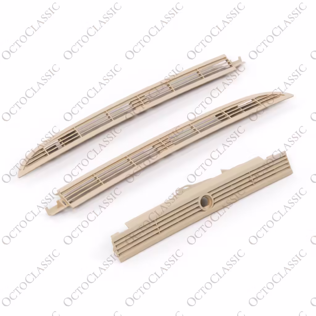Jaguar XJ / XK Rejilla de ventilación del salpicadero Izquierda / Central / Derecha – Una pieza Todos los colores GNC6601AA / GNC6616AA / GNC6600AA