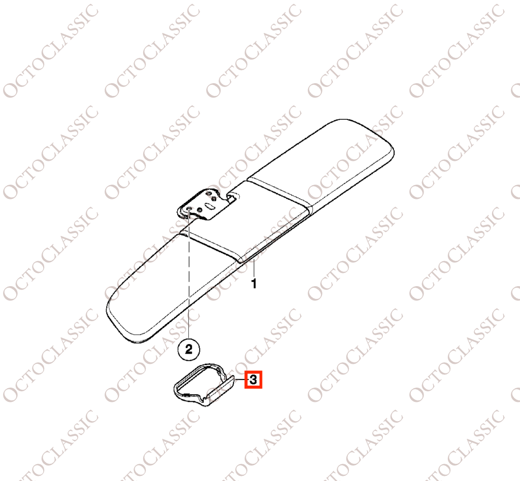 BMW Z8 E52 / Alpina V8 Sun Visor Holder Bracket Hook All Colors 51168262006 BMW Z8 E52 / Alpina V8 Sun Visor Holder Bracket Hook All Colors 51168262006