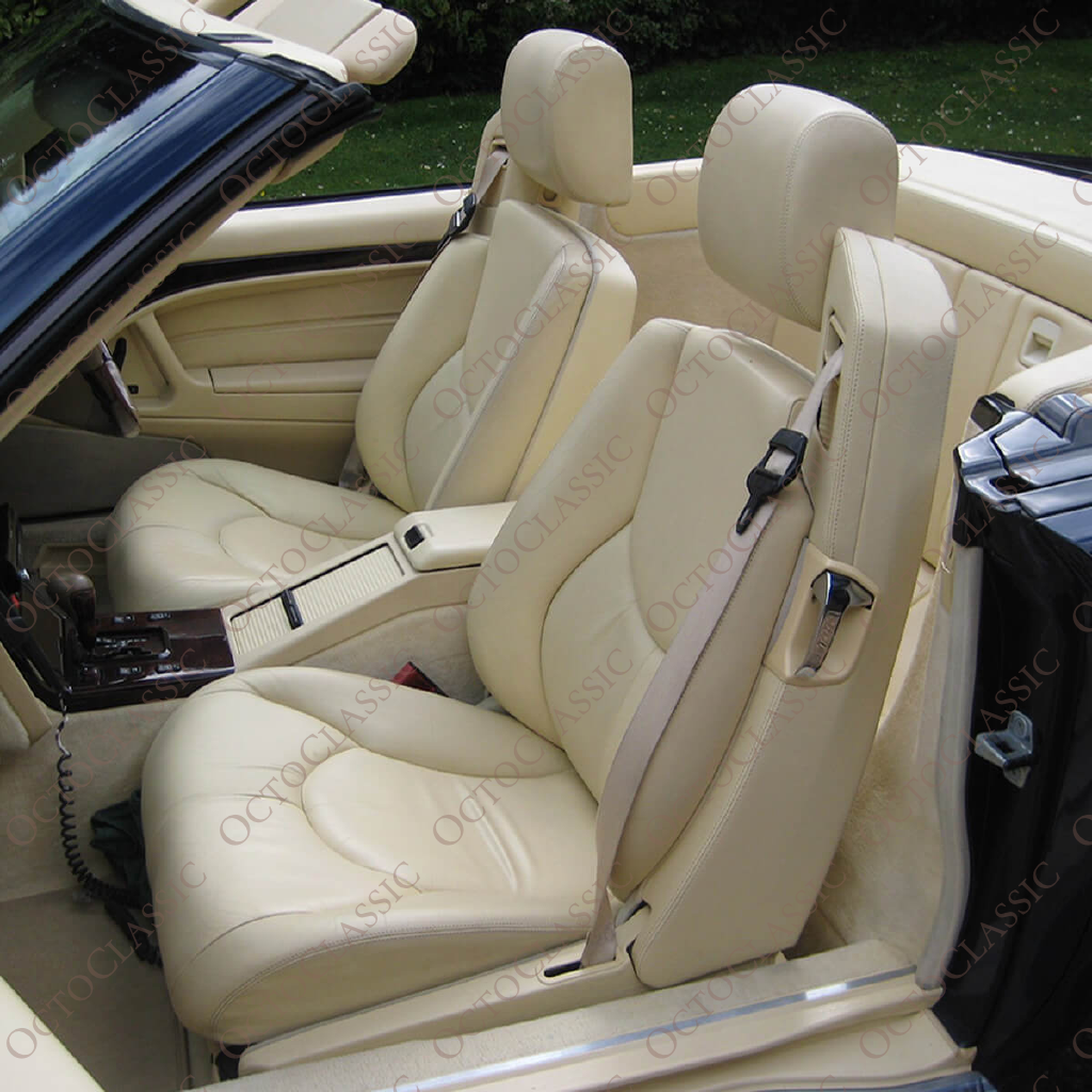 Mercedes SL R129 Facelift Leather Front Seat Cover Complete Set Left Or Right All Colors A1299103046 / A1299103647 / A1299103747