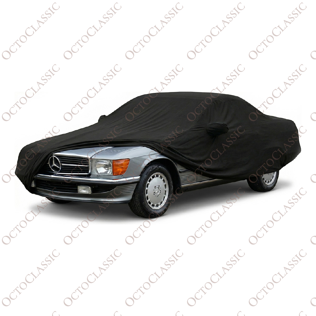 Mercedes SL R107 Ultra Soft Elastic Protective Indoor Car Cover Black