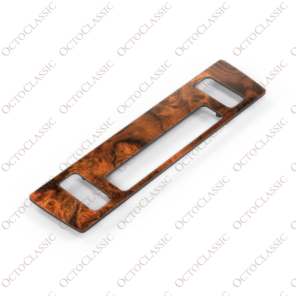 Mercedes W201 Console Wood Trim Cover Operating Unit Automatic Air Conditioner „Kammerer” Zebrano / Walnut A2018300785
