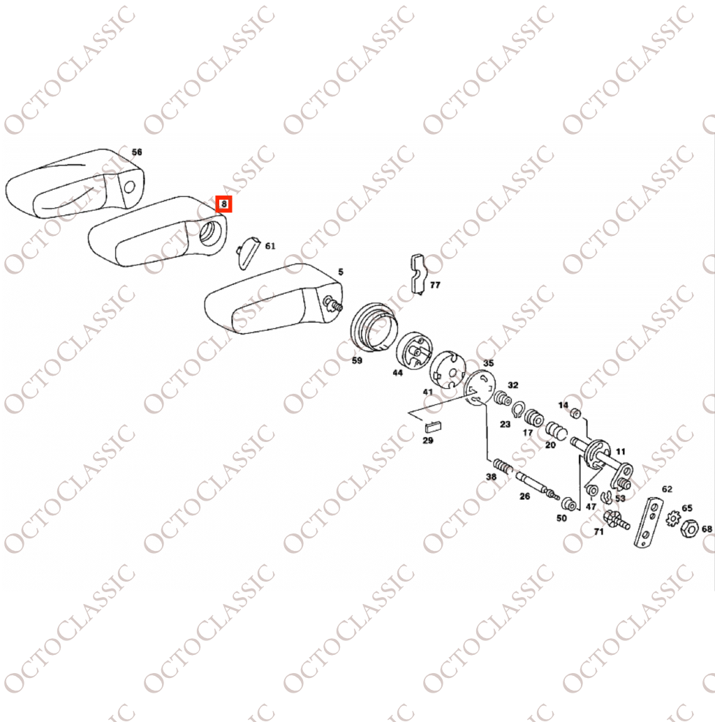 Mercedes W126 Armrest Eco Leather Material Cover All Colors A1269707630 Mercedes W126 Armrest Eco Leather Material Cover All Colors A1269707630