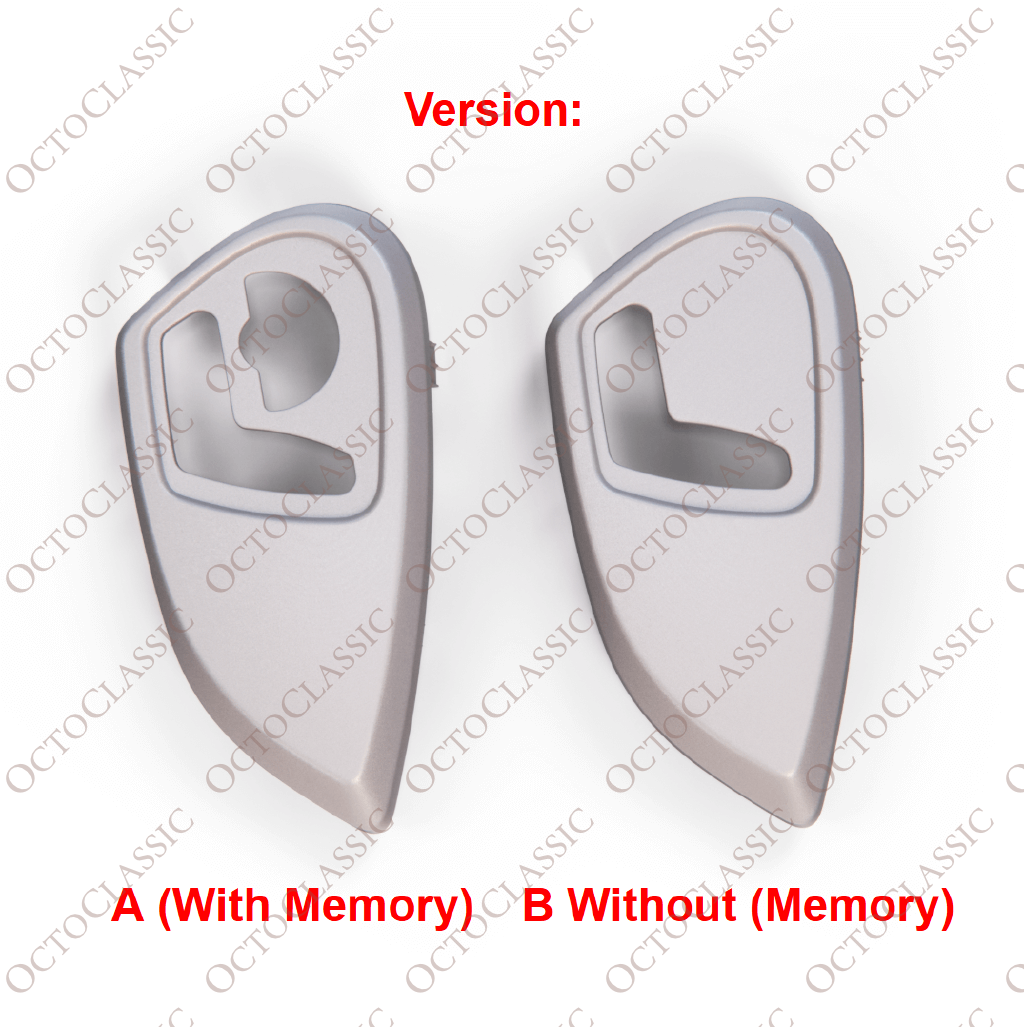 Mercedes W164 / W251 Vordere linke oder rechte Seite Sitzschalterverkleidung (2 Versionen) Silber A2519182930 / A2519180430