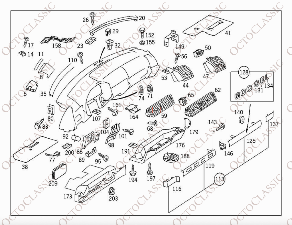 Mercedes W210 / W140 Air Conditioner Adjuster A1408300554 Mercedes W210 / W140 Air Conditioner Adjuster A1408300554