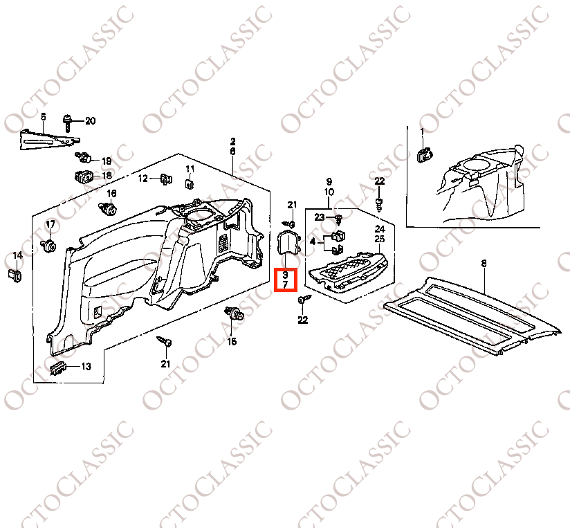 Honda Civic EK9 Rücklicht Glühbirne Abdeckung Trims links oder rechts alle Farbe 83786-S03-0000 / 83736-S03-0000 Honda Civic EK9 Rücklicht Glühbirne Abdeckung Trims links oder rechts alle Farbe 83786-S03-0000 / 83736-S03-0000
