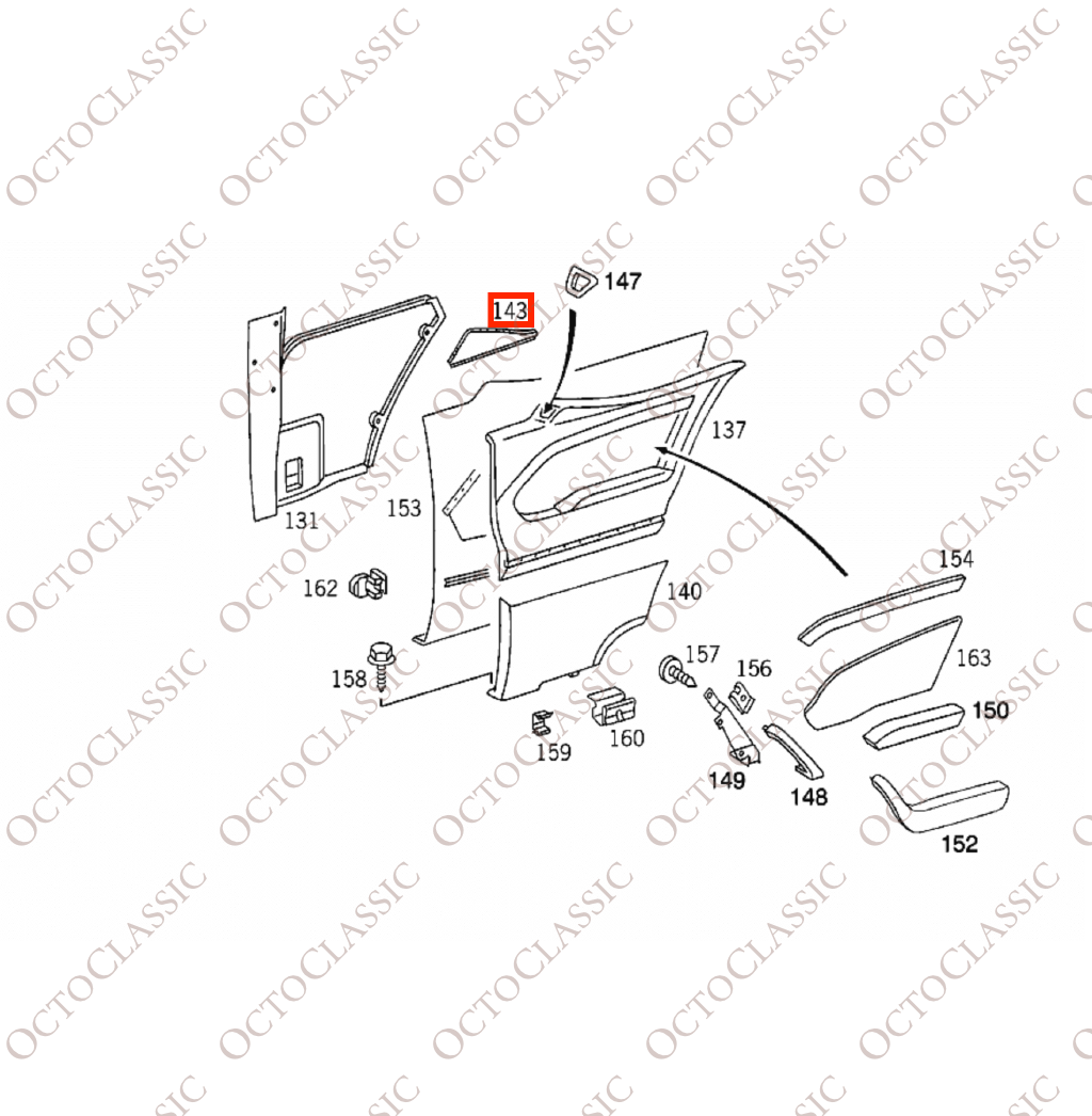 Mercedes C140 CL Rear Upholstery Side Panel Wooden Trim Left Or Right A1406920722 / A1406920822 Mercedes C140 CL Rear Upholstery Side Panel Wooden Trim Left Or Right A1406920722 / A1406920822