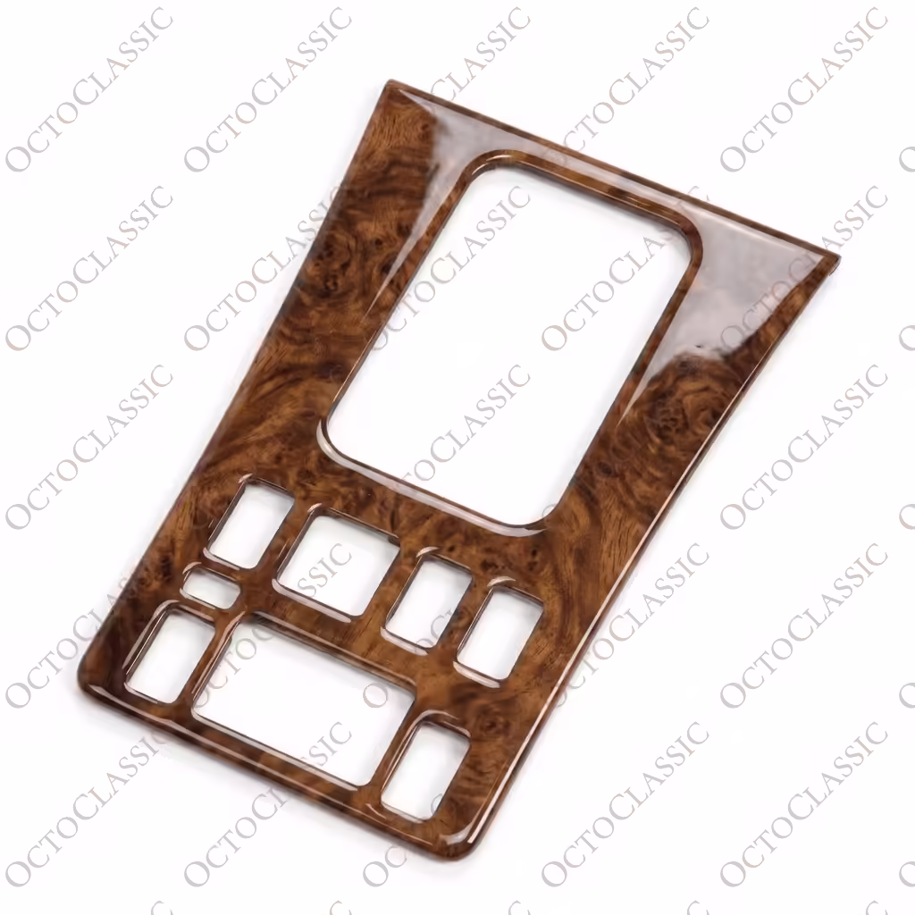 Mercedes W126 C126 SEC Facelift Cache Console Centrale Bois Toutes Versions Zebrano / Noyer Mercedes W126 C126 SEC Facelift Cache Console Centrale Bois Toutes Versions Zebrano / Noyer