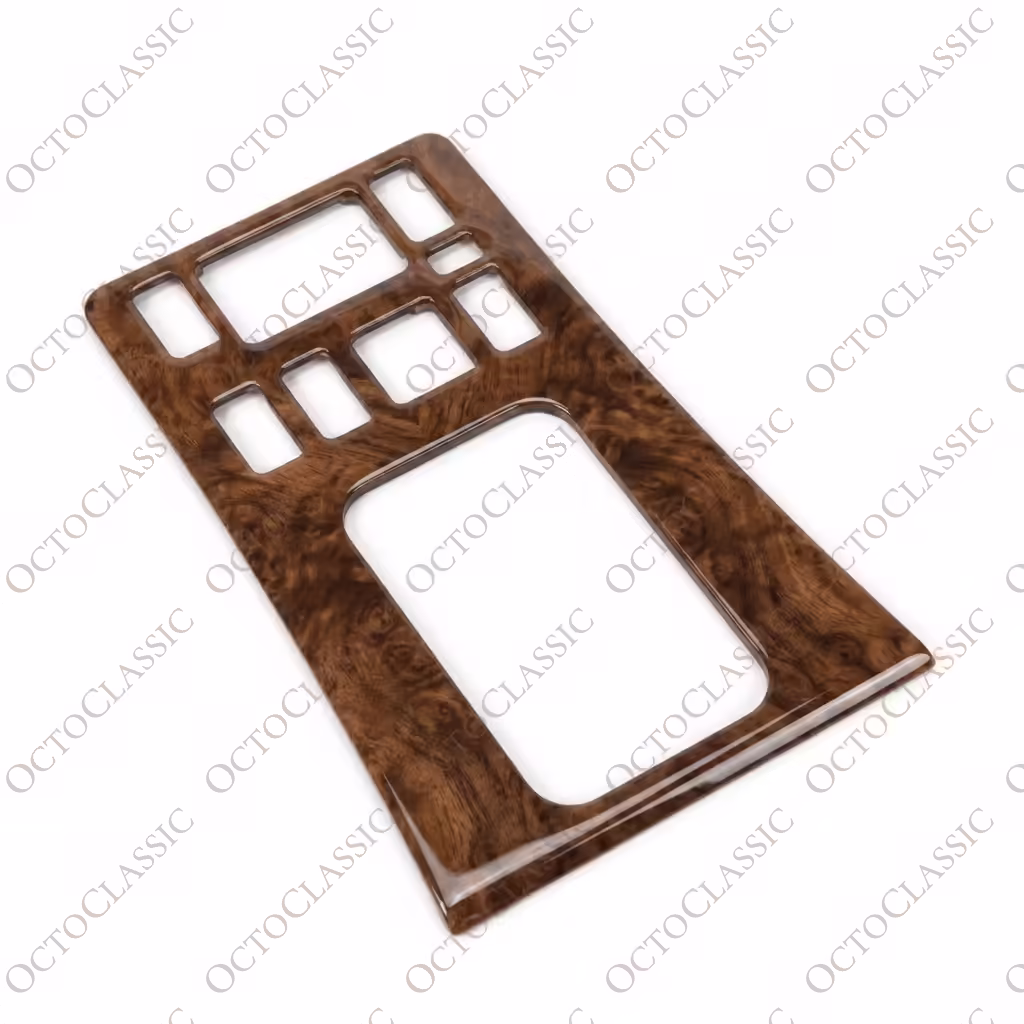 Mercedes W126 C126 SEC Facelift Cache Console Centrale Bois Toutes Versions Zebrano / Noyer Mercedes W126 C126 SEC Facelift Cache Console Centrale Bois Toutes Versions Zebrano / Noyer
