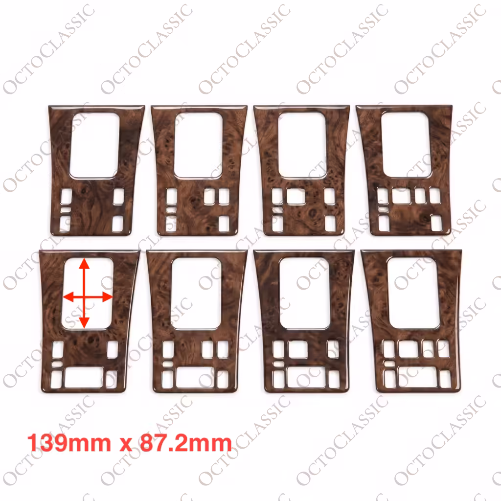 Mercedes W126 C126 SEC Facelift Cache Console Centrale Bois Toutes Versions Zebrano / Noyer Mercedes W126 C126 SEC Facelift Cache Console Centrale Bois Toutes Versions Zebrano / Noyer