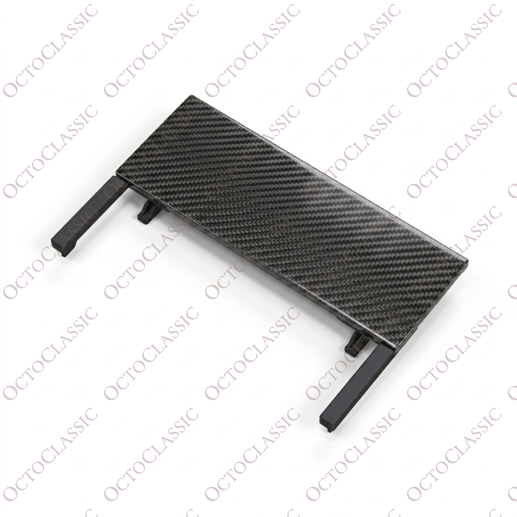 Mercedes W201 Center Console Carbon Blank Panel Trim A2016830024 Mercedes W201 Center Console Carbon Blank Panel Trim A2016830024