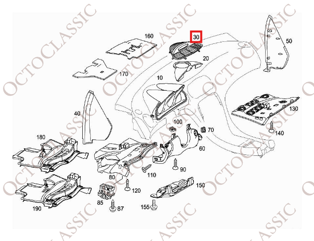 Mercedes R230 AMG Parktronic Display Clock Module Cover All Colors A2306802636 Mercedes R230 AMG Parktronic Display Clock Module Cover All Colors A2306802636