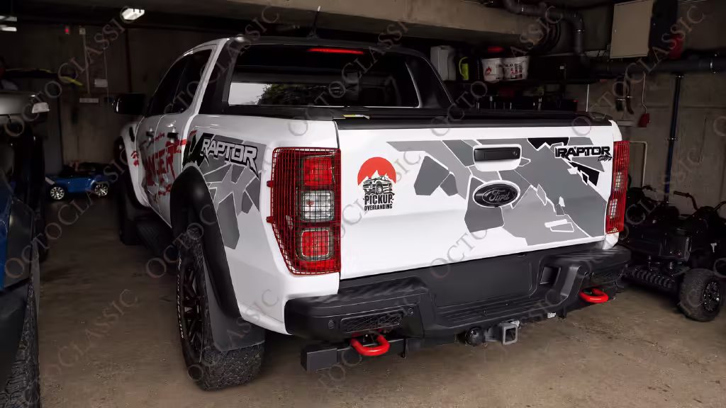 Ford Ranger Raptor Taillight Steel Protective Net Covers Set Of 2 Exterior Colors