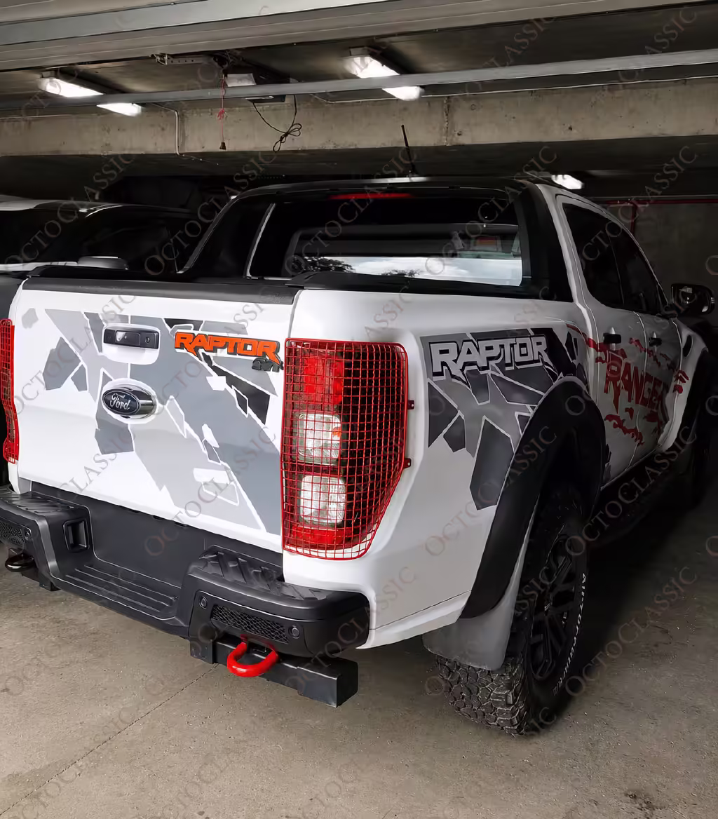 Ford Ranger Raptor Taillight Steel Protective Net Covers Set Of 2 Exterior Colors