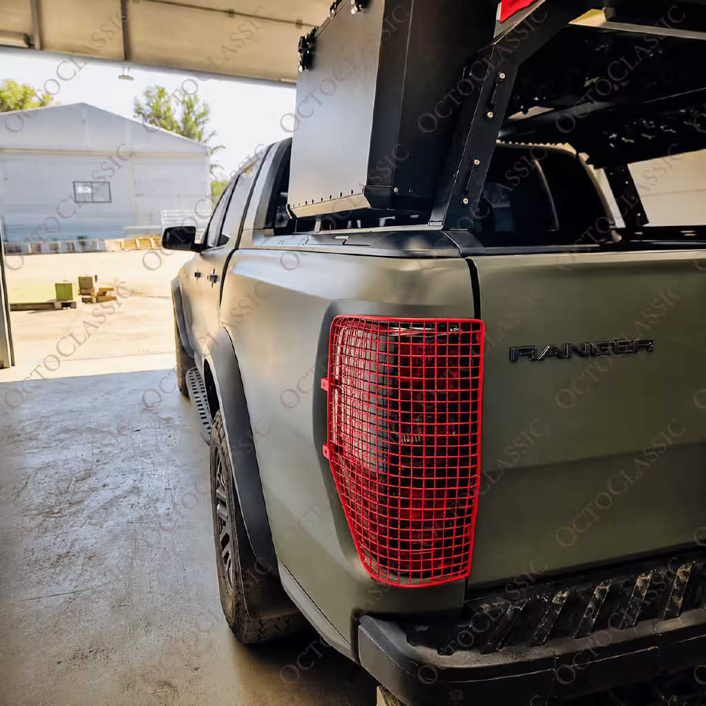 Ford Ranger Raptor Taillight Steel Protective Net Covers Set Of 2 Exterior Colors