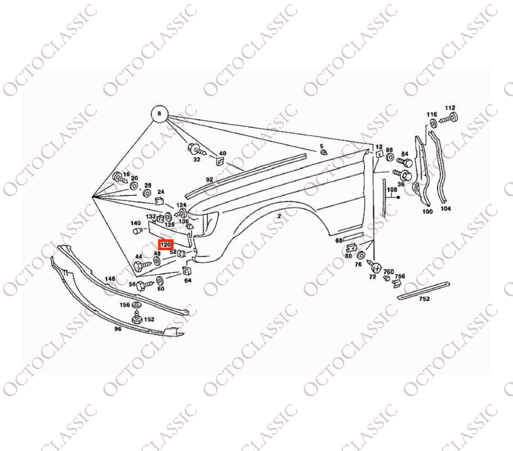 Mercedes W126 Faro Inferiore 2 Versioni Sinistra o Destra Primer A1168840948 / A1168841048 Mercedes W126 Faro Inferiore 2 Versioni Sinistra o Destra Primer A1168840948 / A1168841048