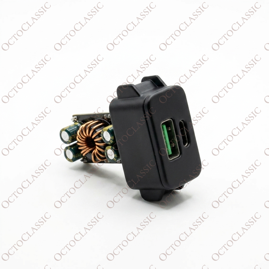 Mercedes SL R129 / W140 / C140 CL Console centrale Pulsante vuoto con USB-Porta di ricarica Nero Mercedes SL R129 / W140 / C140 CL Console centrale Pulsante vuoto con USB-Porta di ricarica Nero