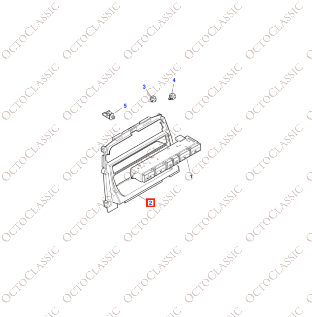 Jaguar XK8 / XKR X100 Supporto telaio radio / climatizzatore nero LJB6318AA / 3W83-F045L70-CN Jaguar XK8 / XKR X100 Supporto telaio radio / climatizzatore nero LJB6318AA / 3W83-F045L70-CN