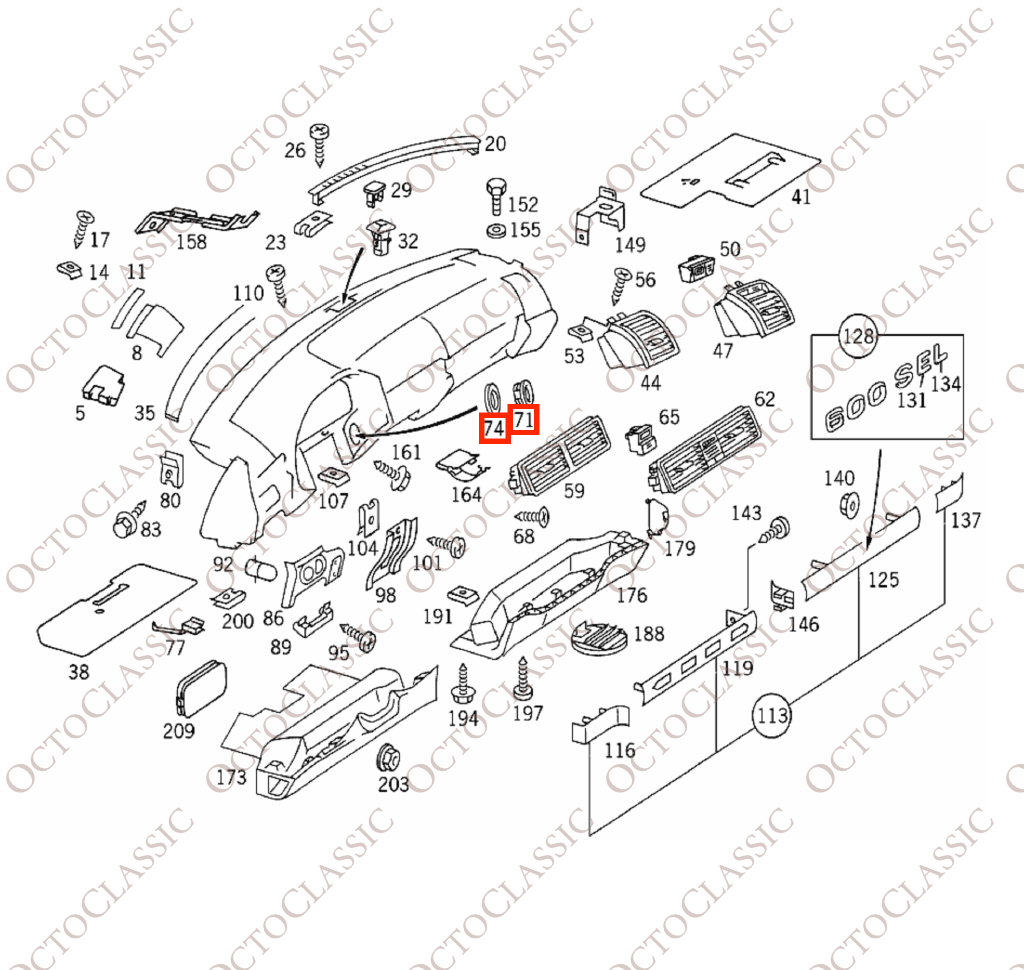 Mercedes SL R107 / R129 / W140 / C140 CL Ignition Barrel Lock Surround Trim Black A1296890080 / A1296891080 + A1296890880 Mercedes SL R107 / R129 / W140 / C140 CL Ignition Barrel Lock Surround Trim Black A1296890080 / A1296891080 + A1296890880