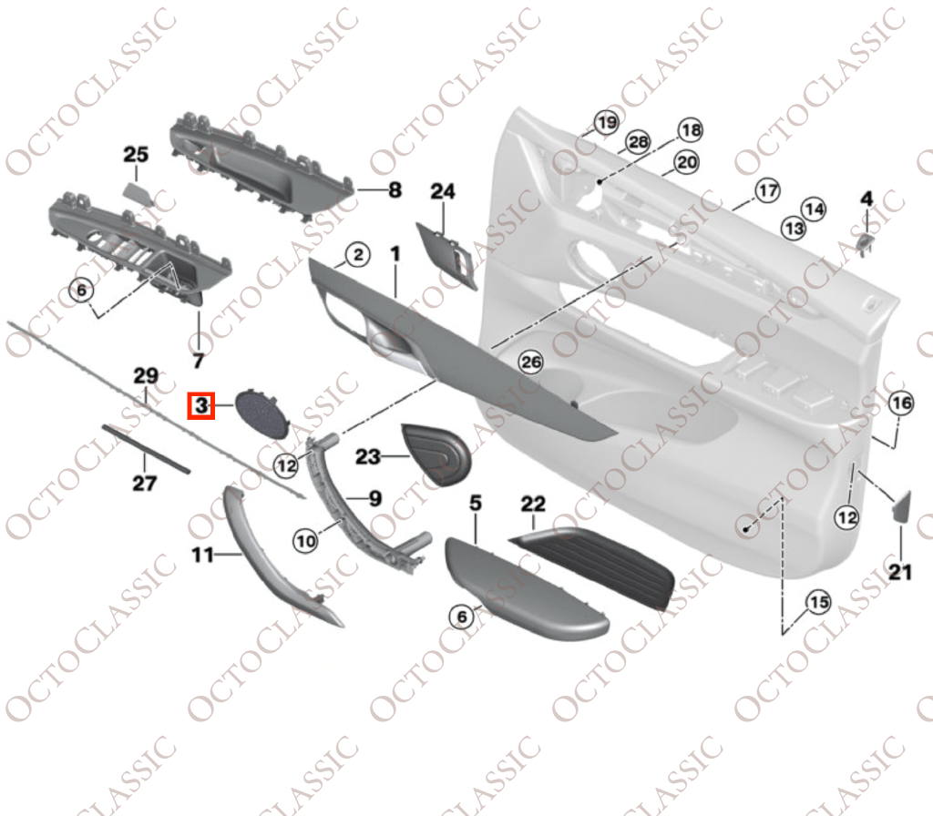 BMW X6 F16 Copri altoparlante pannello porta sinistra o destra Tutti i colori 51417292281 / 51417292283 BMW X6 F16 Copri altoparlante pannello porta sinistra o destra Tutti i colori 51417292281 / 51417292283
