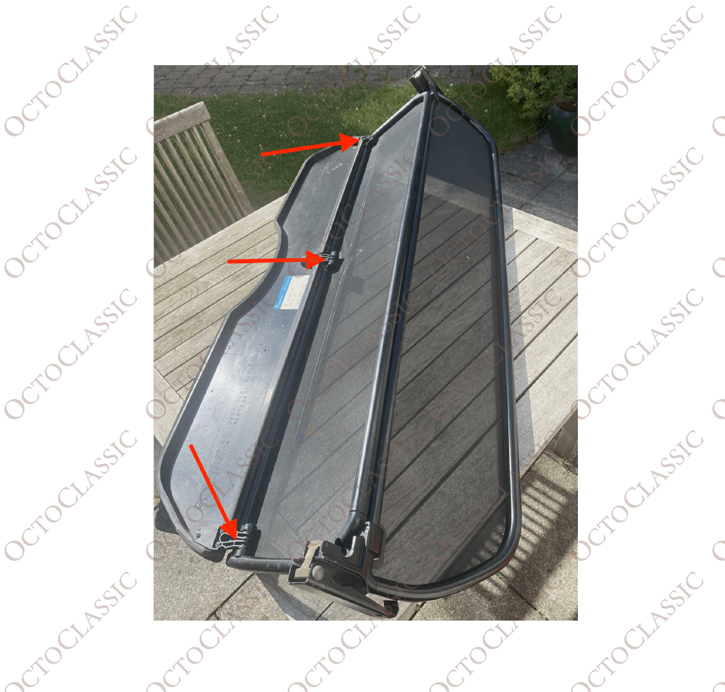 Mercedes A124 Convertible Kit De Reparación De Bisagras De Parabrisas Juego De 3 Negro A1248600274 Mercedes A124 Convertible Kit De Reparación De Bisagras De Parabrisas Juego De 3 Negro A1248600274